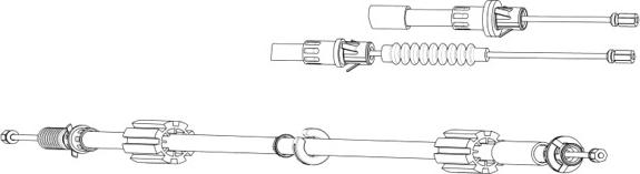 CEF FO02192 - Kabel, dayanacaq əyləci furqanavto.az