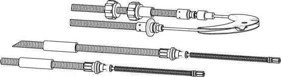 CEF FO02155 - Kabel, dayanacaq əyləci furqanavto.az