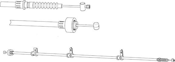 CEF HY02123 - Kabel, dayanacaq əyləci furqanavto.az