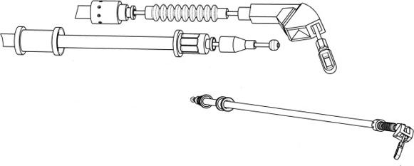 CEF OP02168 - Kabel, dayanacaq əyləci furqanavto.az