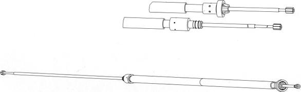 CEF PU02221 - Kabel, dayanacaq əyləci furqanavto.az