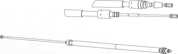 CEF PU02223 - Kabel, dayanacaq əyləci furqanavto.az