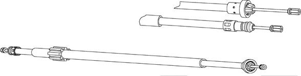 CEF RT02278 - Kabel, dayanacaq əyləci furqanavto.az