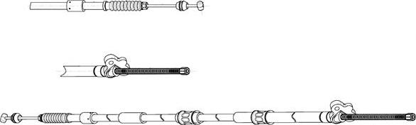 CEF TO02184 - Kabel, dayanacaq əyləci furqanavto.az