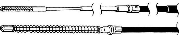 CEF VW02153 - Kabel, dayanacaq əyləci furqanavto.az