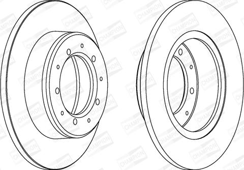 Champion 561353CH - Əyləc Diski furqanavto.az