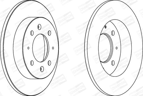 Champion 562788CH - Əyləc Diski furqanavto.az