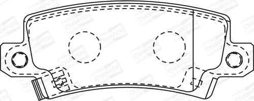 Champion 572492CH - Əyləc altlığı dəsti, əyləc diski furqanavto.az