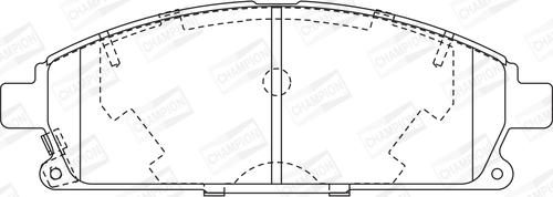 Champion 572466CH - Əyləc altlığı dəsti, əyləc diski furqanavto.az