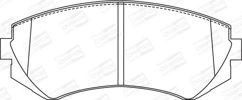 Champion 572541CH - Əyləc altlığı dəsti, əyləc diski furqanavto.az