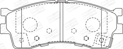 Champion 572560CH - Əyləc altlığı dəsti, əyləc diski furqanavto.az