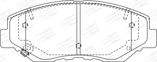 Champion 572504CH - Əyləc altlığı dəsti, əyləc diski furqanavto.az