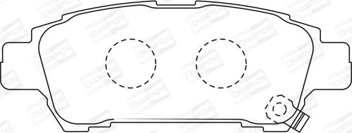 Champion 572512CH - Əyləc altlığı dəsti, əyləc diski furqanavto.az