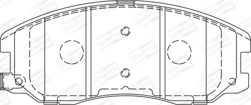 Champion 572570CH - Əyləc altlığı dəsti, əyləc diski furqanavto.az