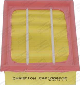 Champion CAF100663P - Hava filtri furqanavto.az