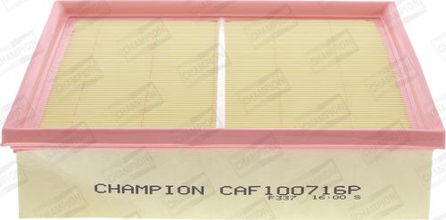 Champion CAF100716P - Hava filtri furqanavto.az