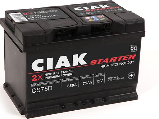 CIAKStarter CS75D - Başlanğıc batareyası furqanavto.az