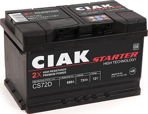 CIAKStarter CS72D - Başlanğıc batareyası furqanavto.az