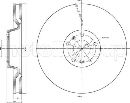 Cifam 800-1102C - Əyləc Diski furqanavto.az