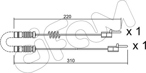 Cifam SU.171K - Xəbərdarlıq Kontakt, əyləc padinin aşınması furqanavto.az