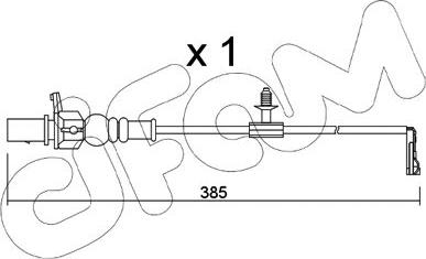 Cifam SU.348 - Xəbərdarlıq Kontakt, əyləc padinin aşınması furqanavto.az