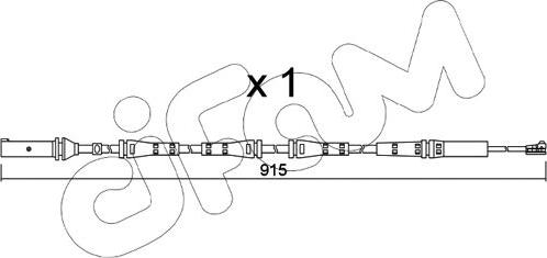 Cifam SU.351 - Xəbərdarlıq Kontakt, əyləc padinin aşınması furqanavto.az