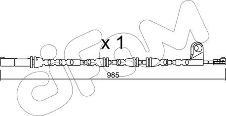 Cifam SU.309 - Xəbərdarlıq Kontakt, əyləc padinin aşınması furqanavto.az