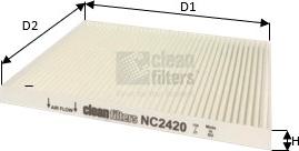 Clean Filters NC2420 - Filtr, daxili hava www.furqanavto.az