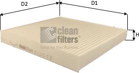 Clean Filters NC2392 - Filtr, daxili hava furqanavto.az