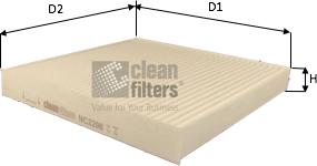 Clean Filters NC2206 - Filtr, daxili hava furqanavto.az