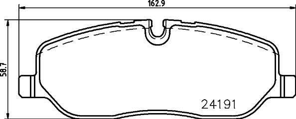 Cobreq N-1493 - Əyləc altlığı dəsti, əyləc diski furqanavto.az