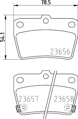 Cobreq N-1451 - Əyləc altlığı dəsti, əyləc diski furqanavto.az