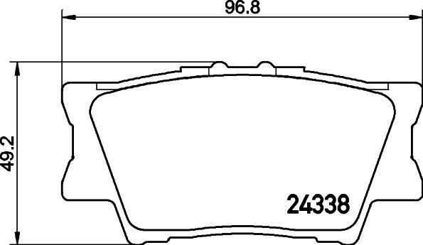 Lucas Electrical 6134269 - Əyləc altlığı dəsti, əyləc diski furqanavto.az