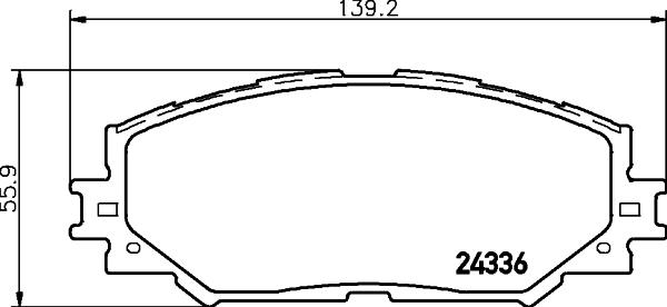 DJ Parts BP1641 - Əyləc altlığı dəsti, əyləc diski furqanavto.az