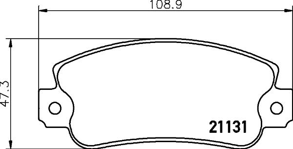 Cobreq N-108 - Əyləc altlığı dəsti, əyləc diski furqanavto.az