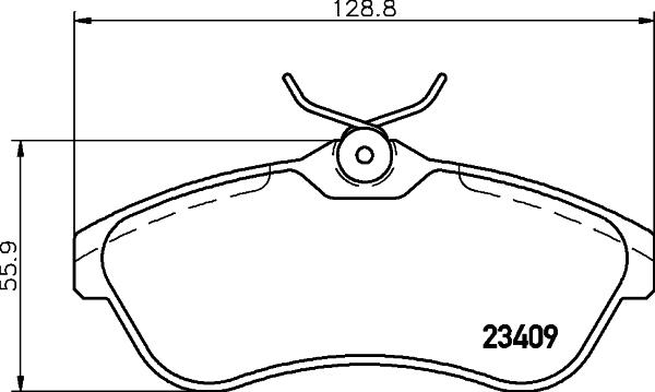 Cobreq N-1164 - Əyləc altlığı dəsti, əyləc diski furqanavto.az