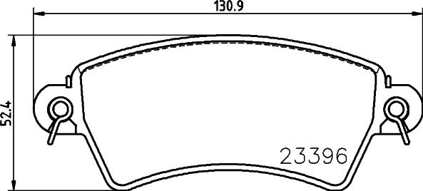 Cobreq N-1165 - Əyləc altlığı dəsti, əyləc diski furqanavto.az