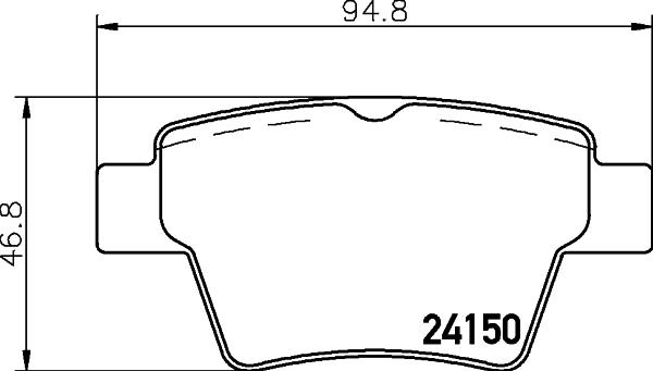 Cobreq N-1188 - Əyləc altlığı dəsti, əyləc diski furqanavto.az