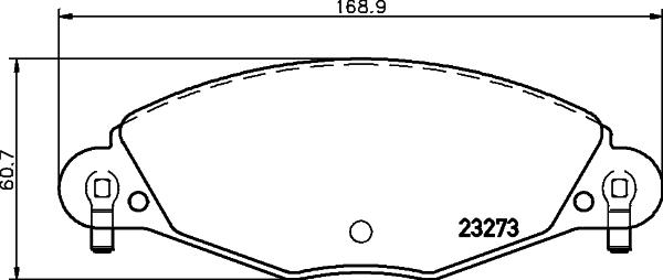 Cobreq N-1173 - Əyləc altlığı dəsti, əyləc diski furqanavto.az