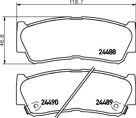 Valeo 601230 - Əyləc altlığı dəsti, əyləc diski furqanavto.az