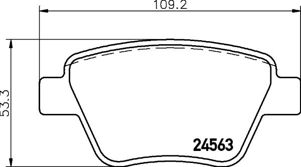 Cobreq N-1742 - Əyləc altlığı dəsti, əyləc diski furqanavto.az