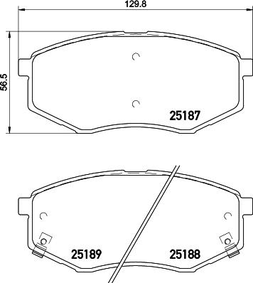 Roulunds Rubber 244081 - Əyləc altlığı dəsti, əyləc diski furqanavto.az