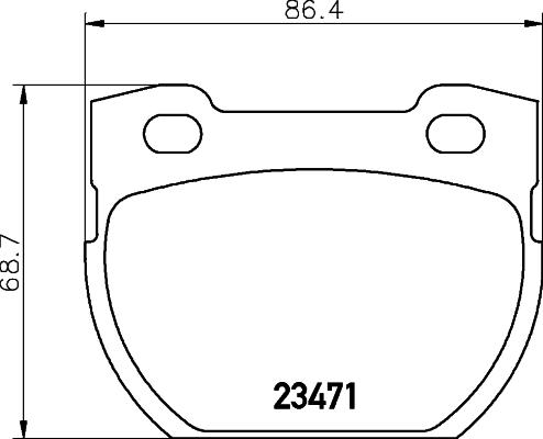 Cobreq N-867 - Əyləc altlığı dəsti, əyləc diski furqanavto.az