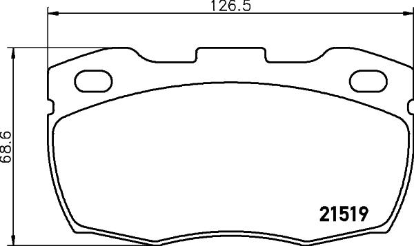 Cobreq N-832 - Əyləc altlığı dəsti, əyləc diski furqanavto.az