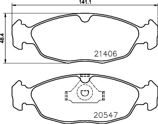 Cobreq N-324 - Əyləc altlığı dəsti, əyləc diski furqanavto.az