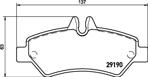 Cobreq N-2056 - Əyləc altlığı dəsti, əyləc diski furqanavto.az