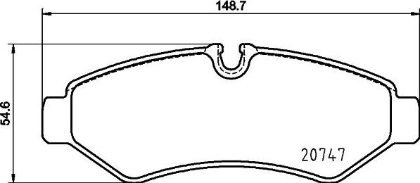 Cobreq N-2146 - Əyləc altlığı dəsti, əyləc diski furqanavto.az