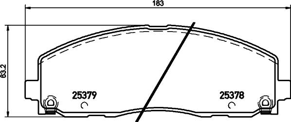 Cobreq N-747 - Əyləc altlığı dəsti, əyləc diski furqanavto.az