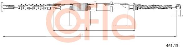 Cofle 92.461.15 - Kabel, dayanacaq əyləci furqanavto.az