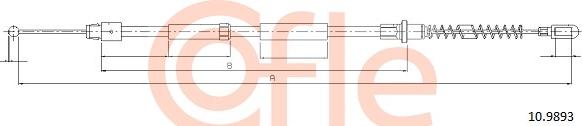 Cofle 92.10.9893 - Kabel, dayanacaq əyləci furqanavto.az